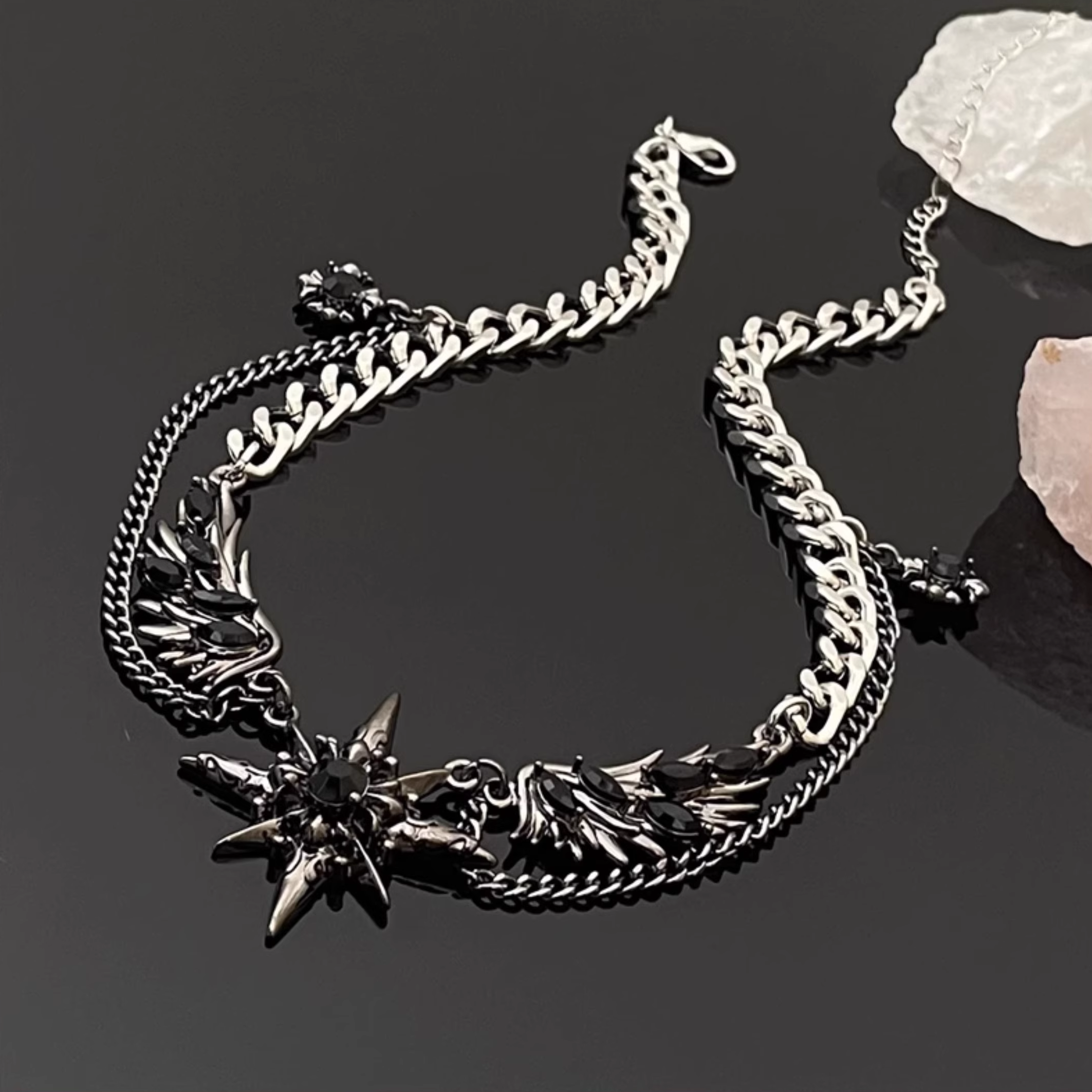 Hisera Punk Hip Hop Alloy Necklace