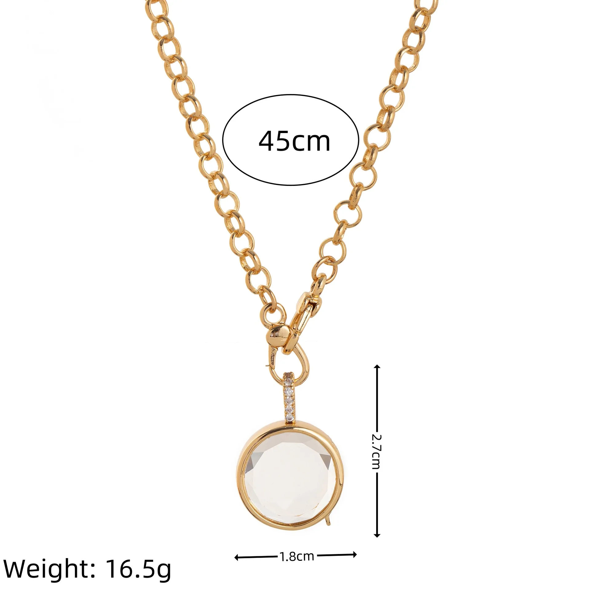 Hisera Exquisite Transparent Photo Box Pendant
