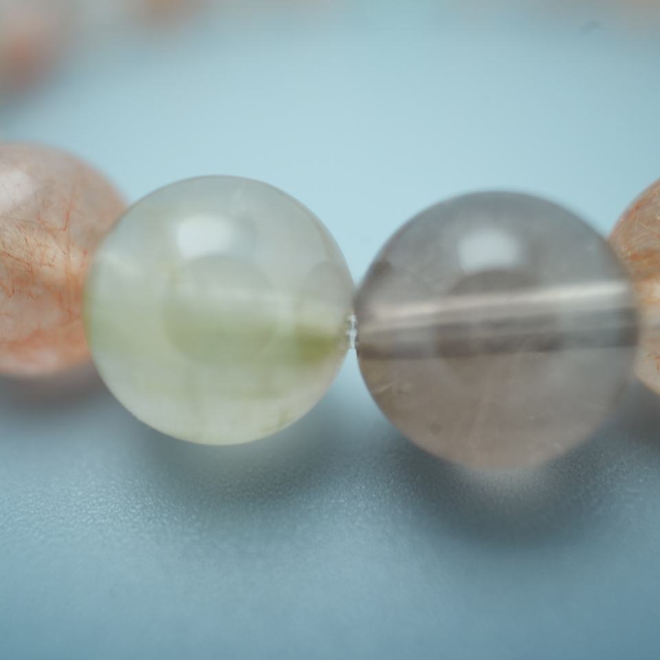 8mm Natural Crystal Beaded Healing Bracelet - Spiritual Ener