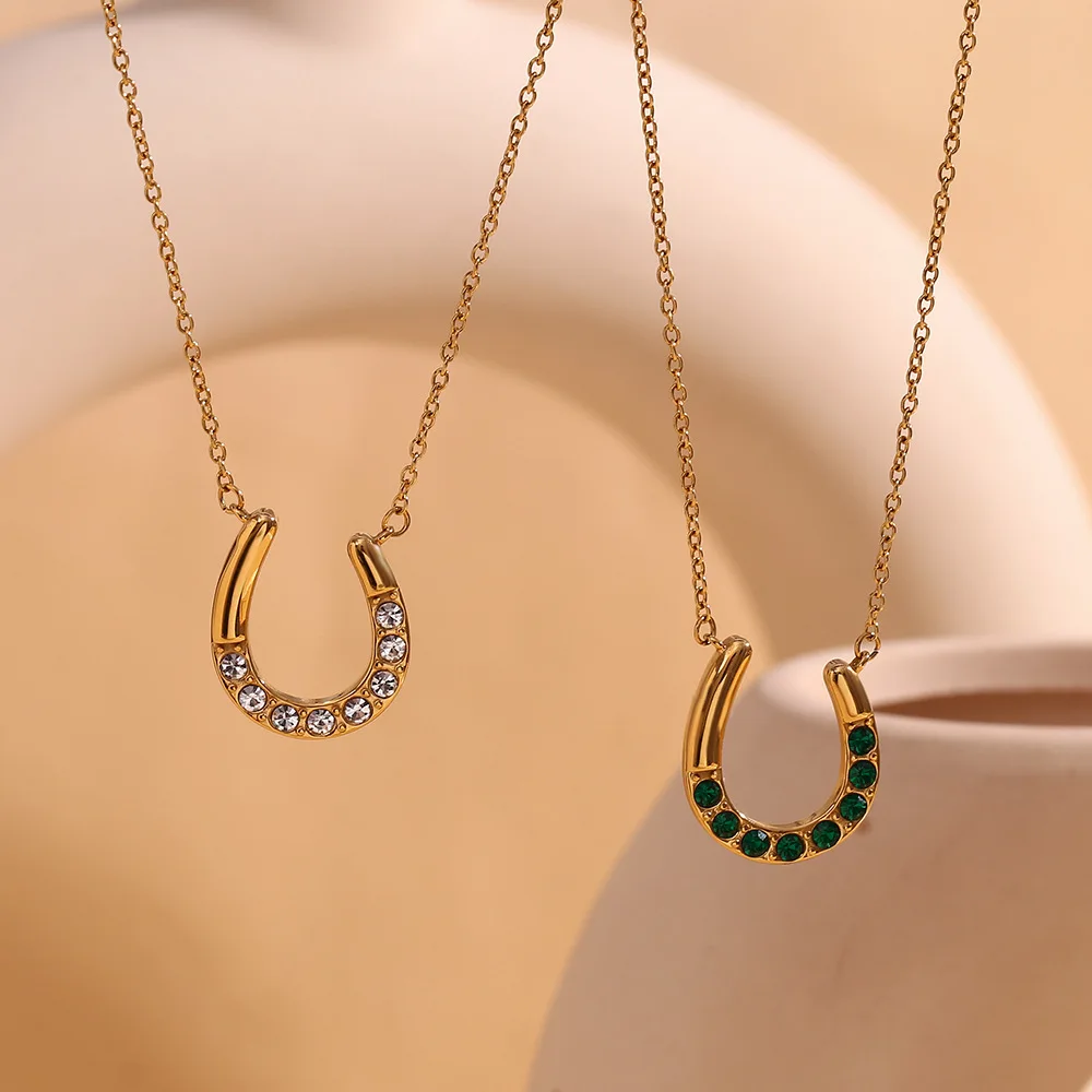 Hisera Trendy Hot Selling Stainless Steel Crystal Jewelry