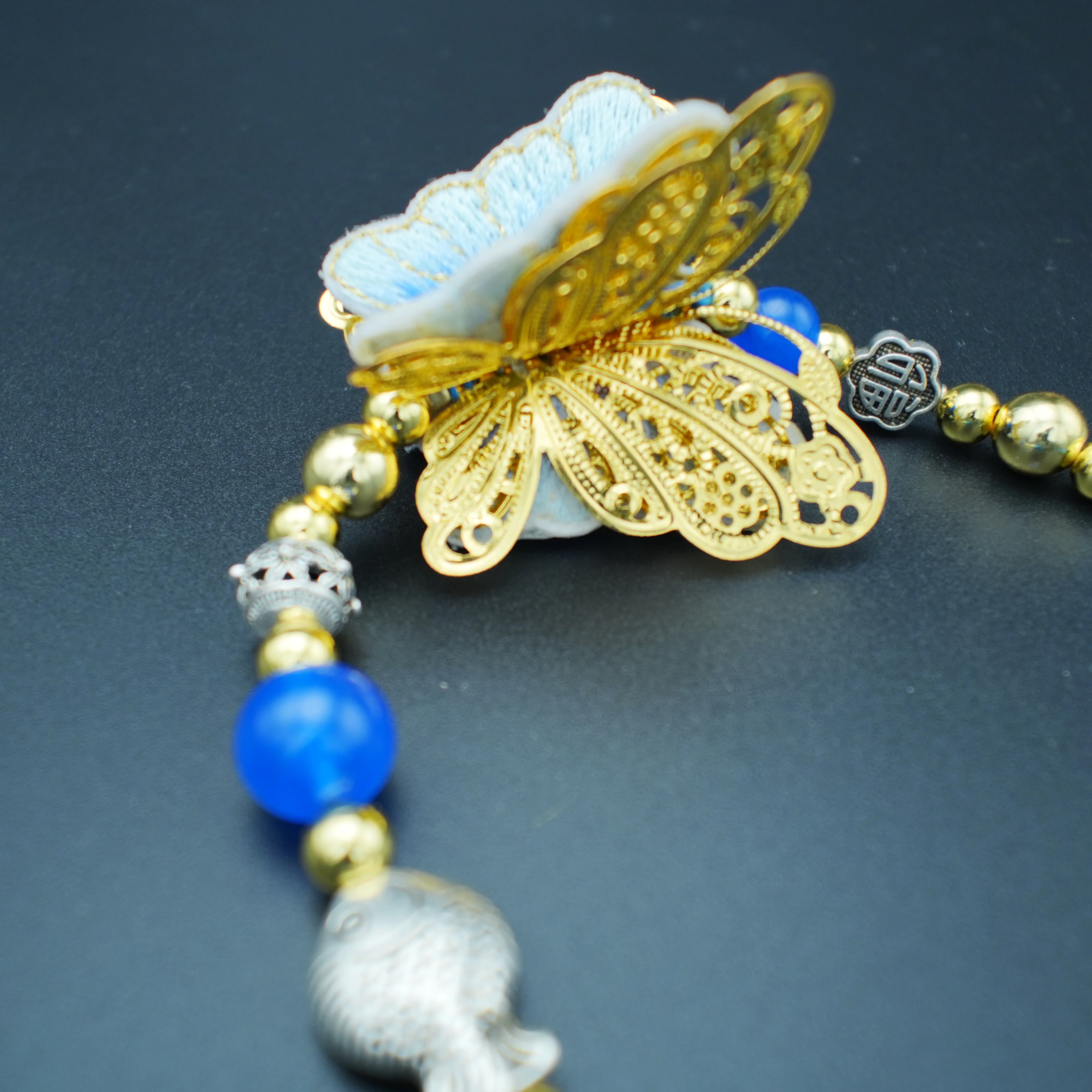 Miao Intangible Cultural Heritage Butterfly Crystal Crystal Jewelry