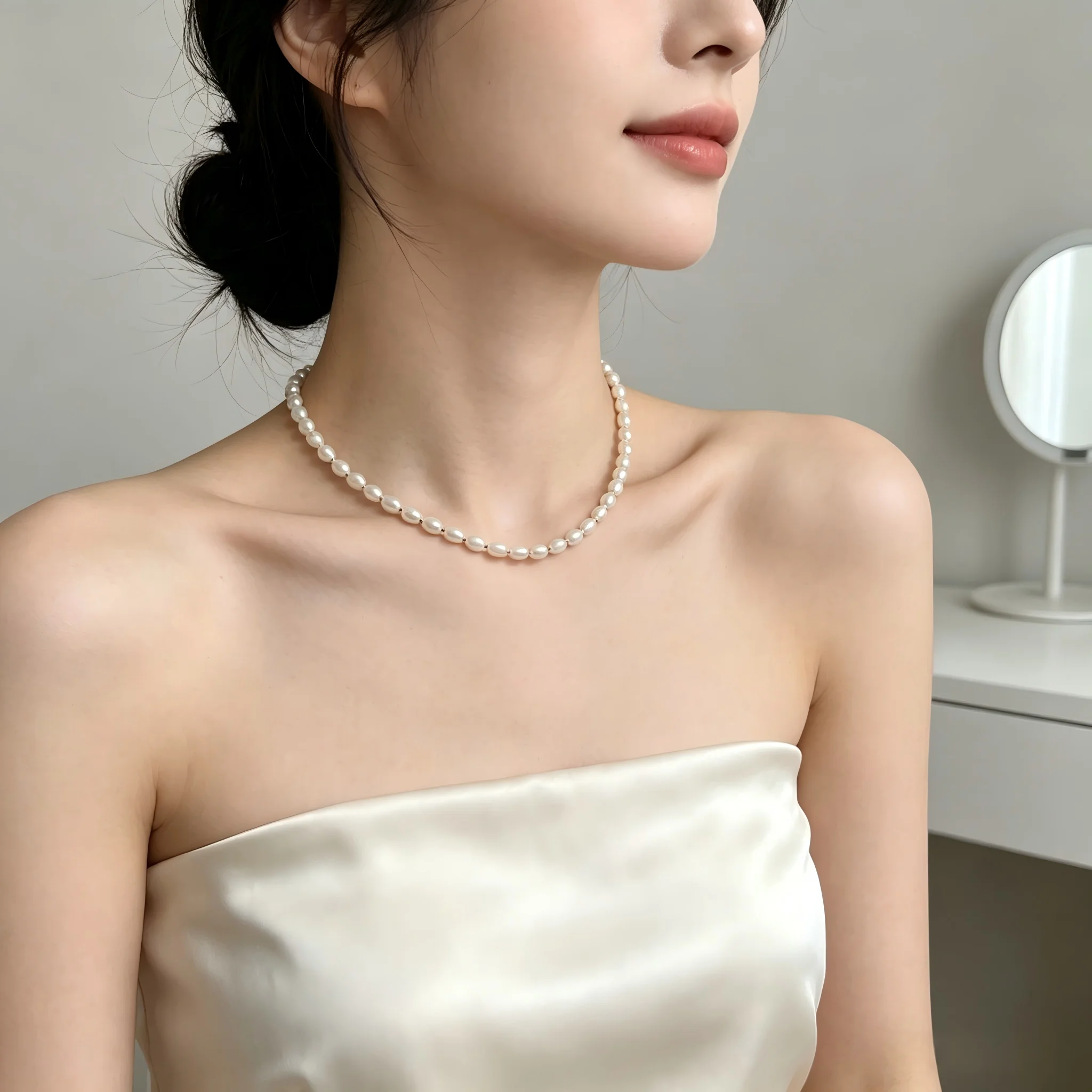 Classic Freshwater Pearl Beaded Necklace Uniform
