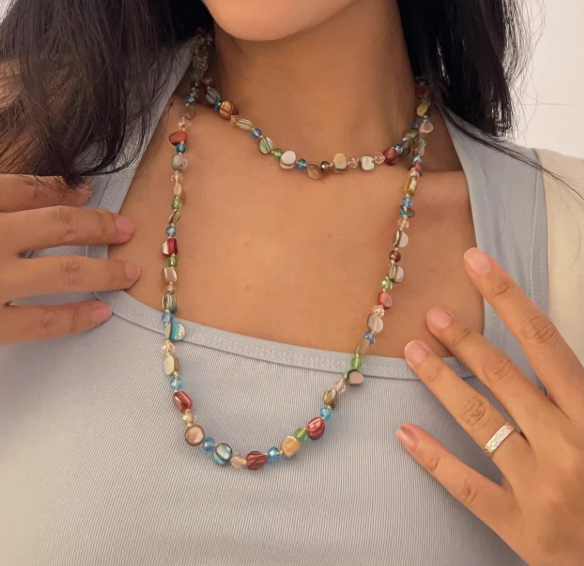 Hisera Sporty Bohemia Autumn Crystal Bamboo Crystal Jewelry