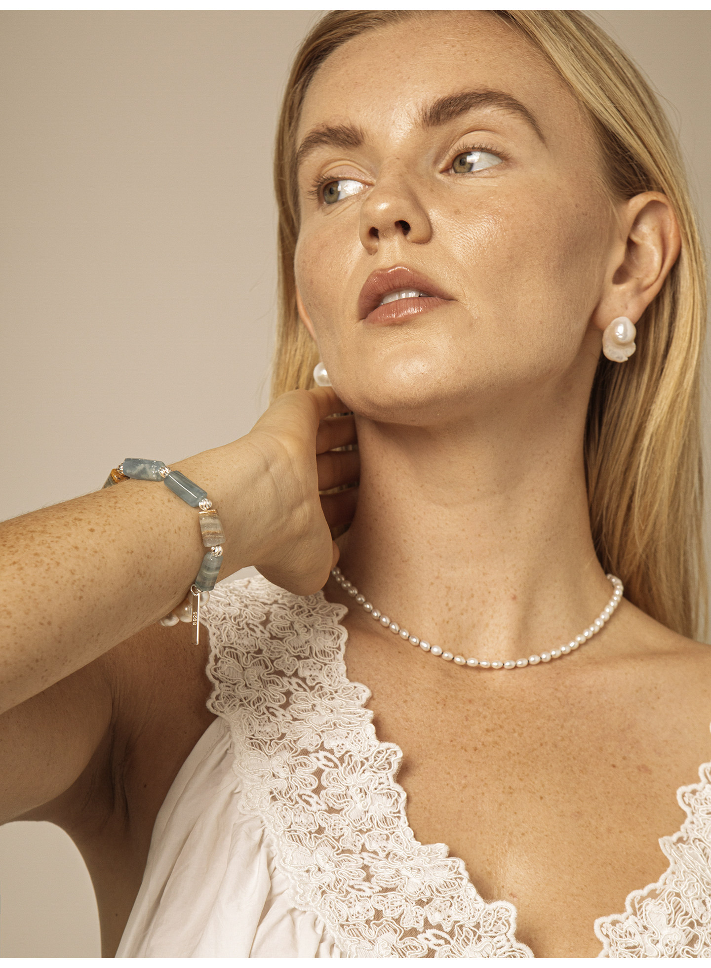 Fashion Irregular Natural Crystal Freshwater Pearl Crystal Jewelry