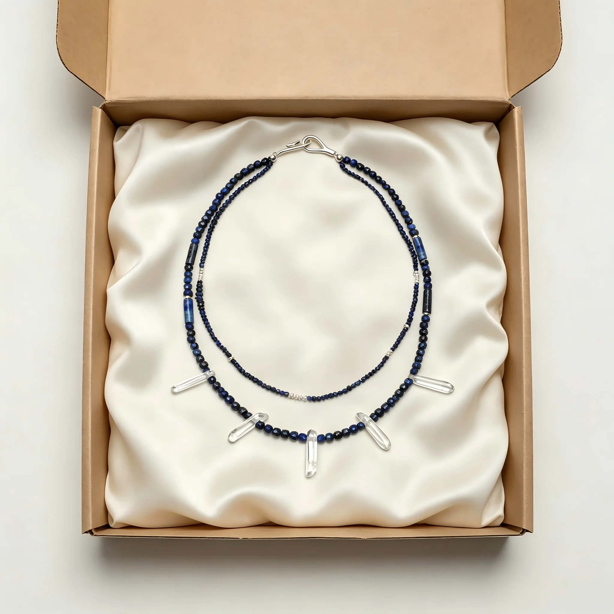 Vintage Multi Layer Lapis Lazuli Beaded