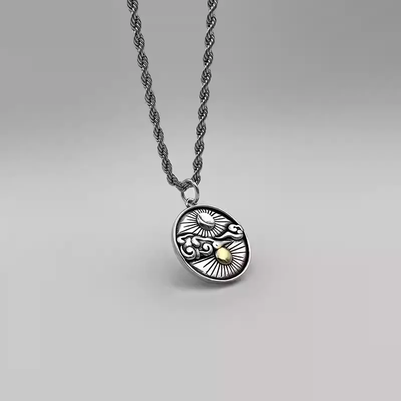 Hisera Niche Designer Trendy Hiphop Titanium Crystal Jewelry