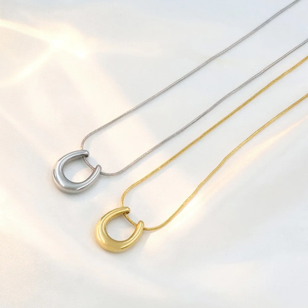 Hisera Trendy Fashion Design Stainless Steel Crystal Jewelry