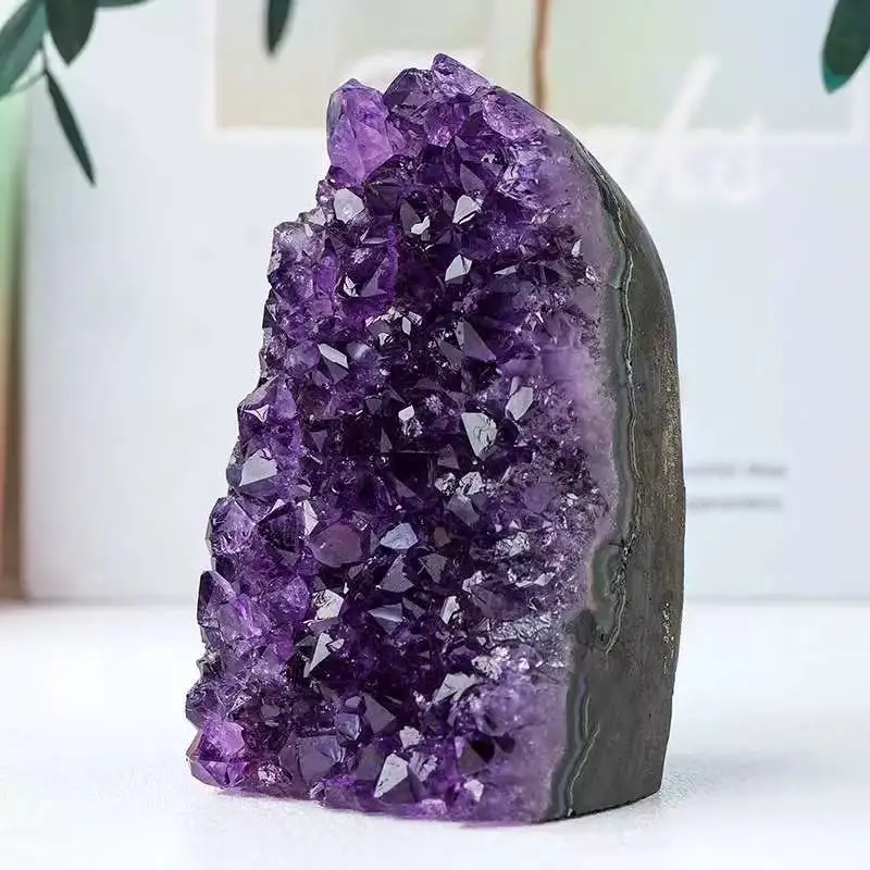 Wholesale Crystals Amethyst Cluster Geode for Home - Purification Mineral