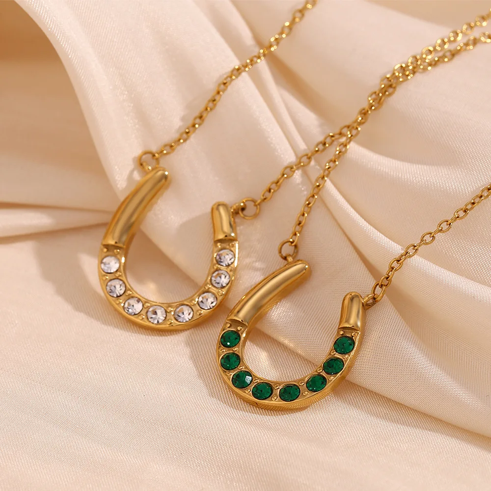 Hisera Trendy Hot Selling Stainless Steel Crystal Jewelry