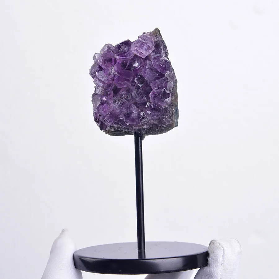 Natural Irregular Gemstone Mineral Purple Amethyst Cluster - Ornament Art