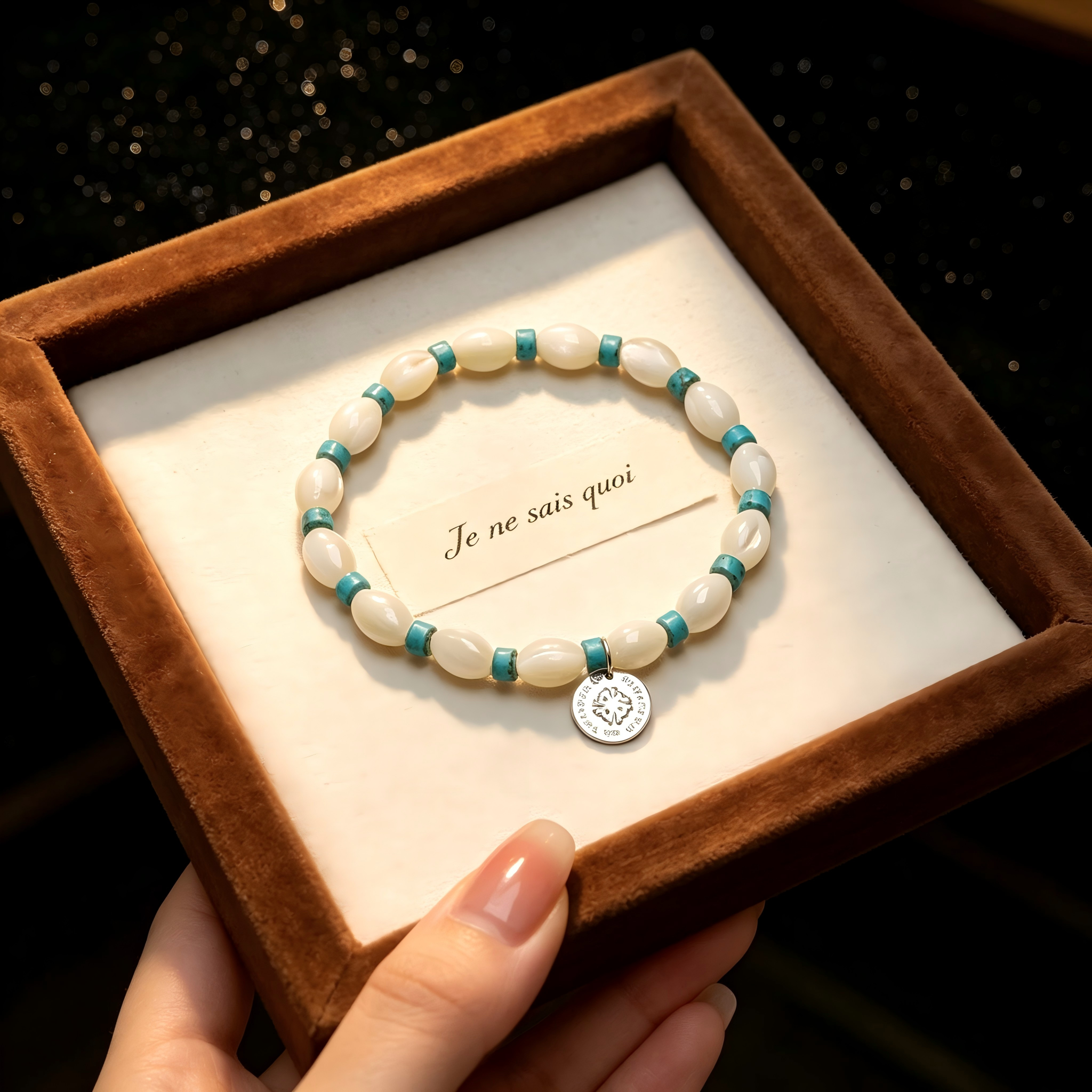 Chinese Style Natural White Jade Bracelet