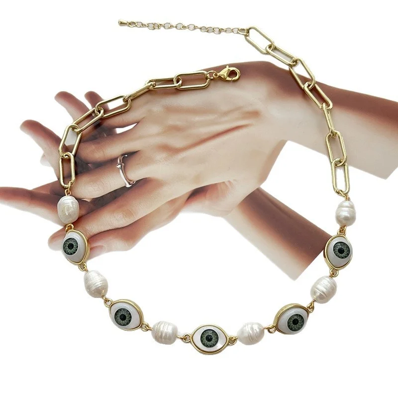 Hisera New European American Copper Eye Crystal Jewelry