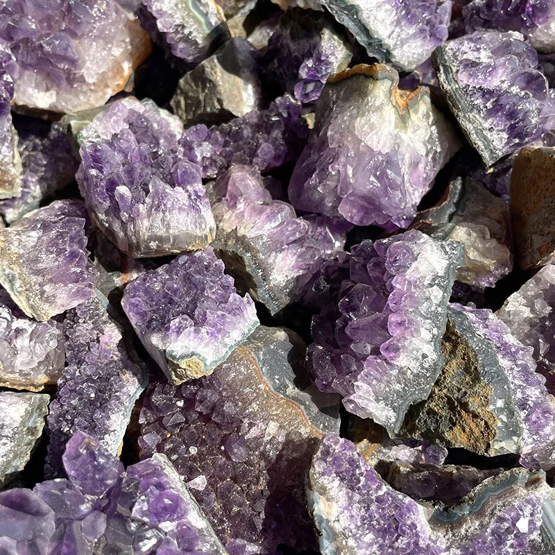 Amethyst Natural Crystal Quartz Wand Point - Energy Healing Tower