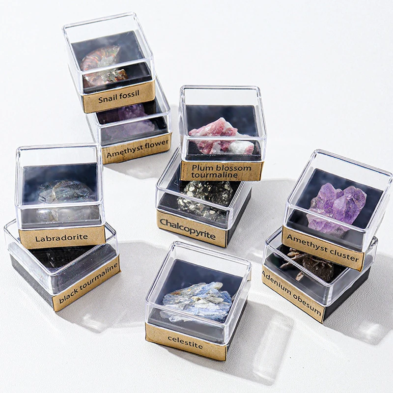New Arrival Natural Mineral Specimen Set - Healing Stone Crystals Amethyst Collection