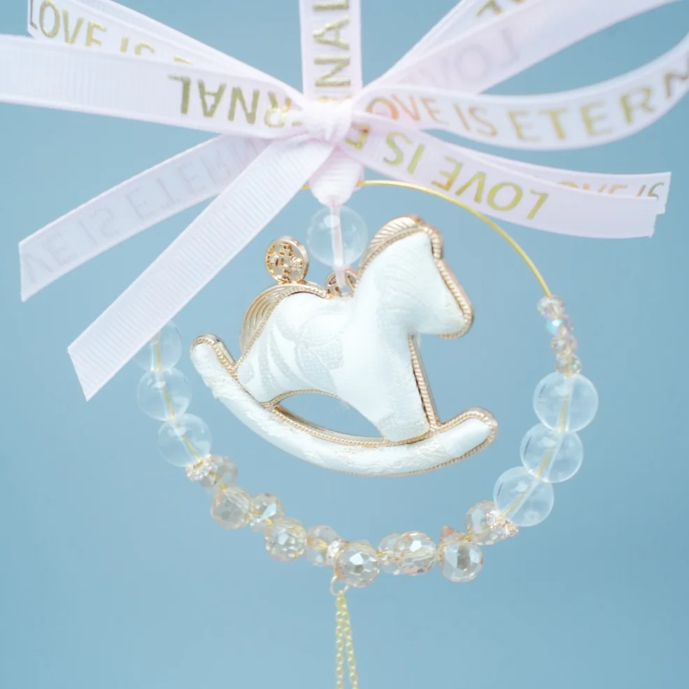 Song Ethnic Brocade Natural Stone Horse Crystal Jewelry