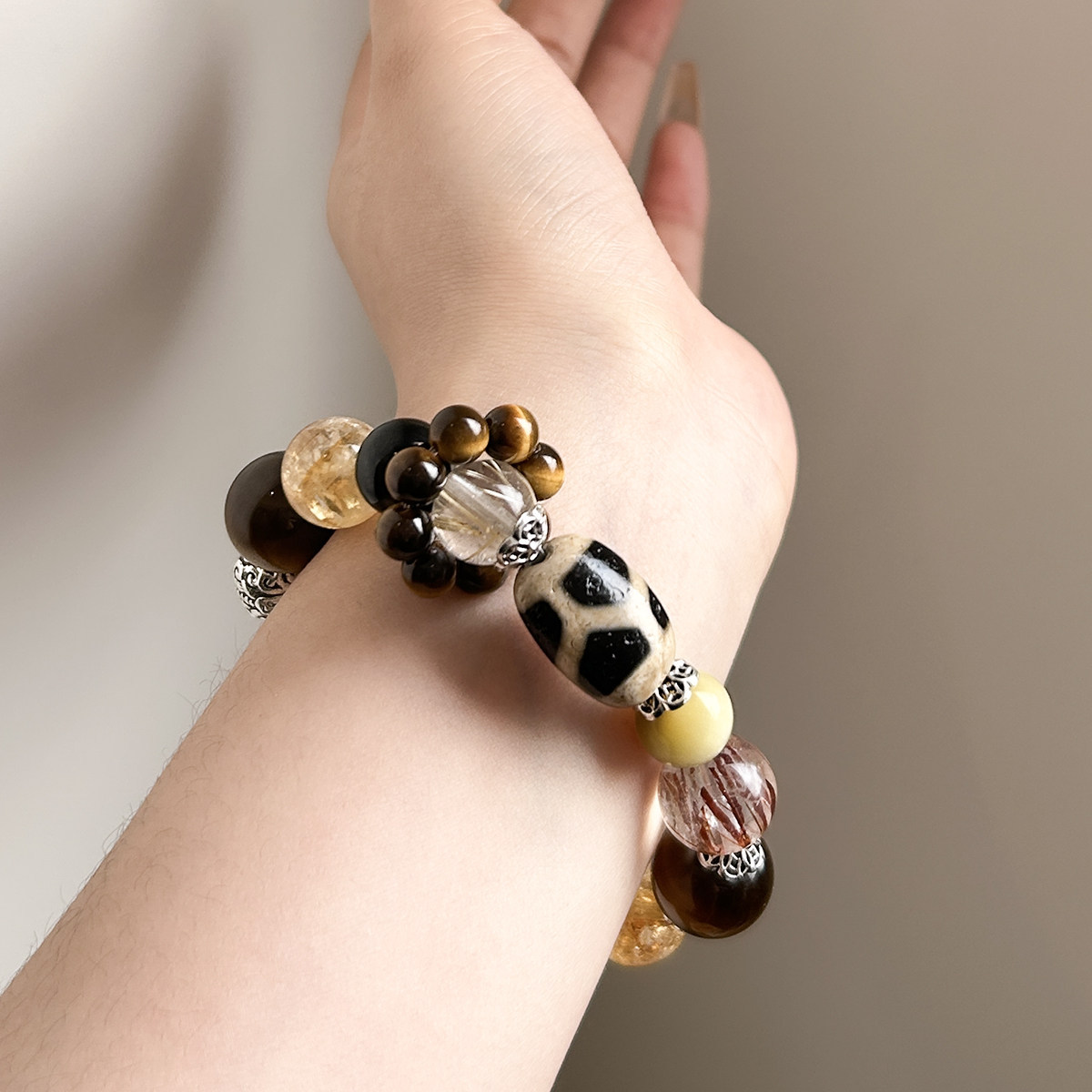 Hisera Tiger Eye Stone Wealth Attraction Crystal Jewelry