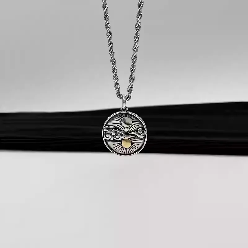 Hisera Niche Designer Trendy Hiphop Titanium Crystal Jewelry