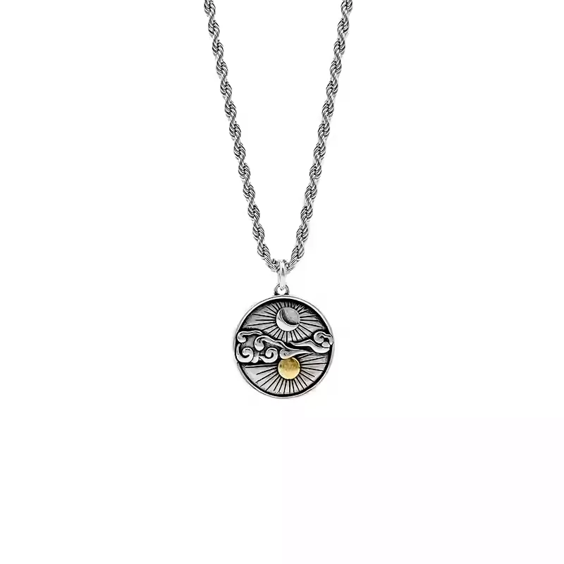 Hisera Niche Designer Trendy Hiphop Titanium Crystal Jewelry