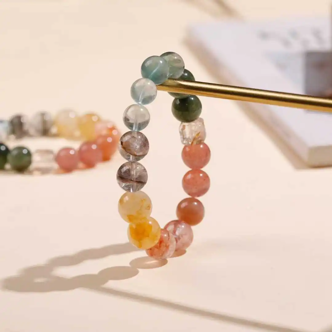 Hisera S New Rainbow Fashion Natural Crystal Jewelry
