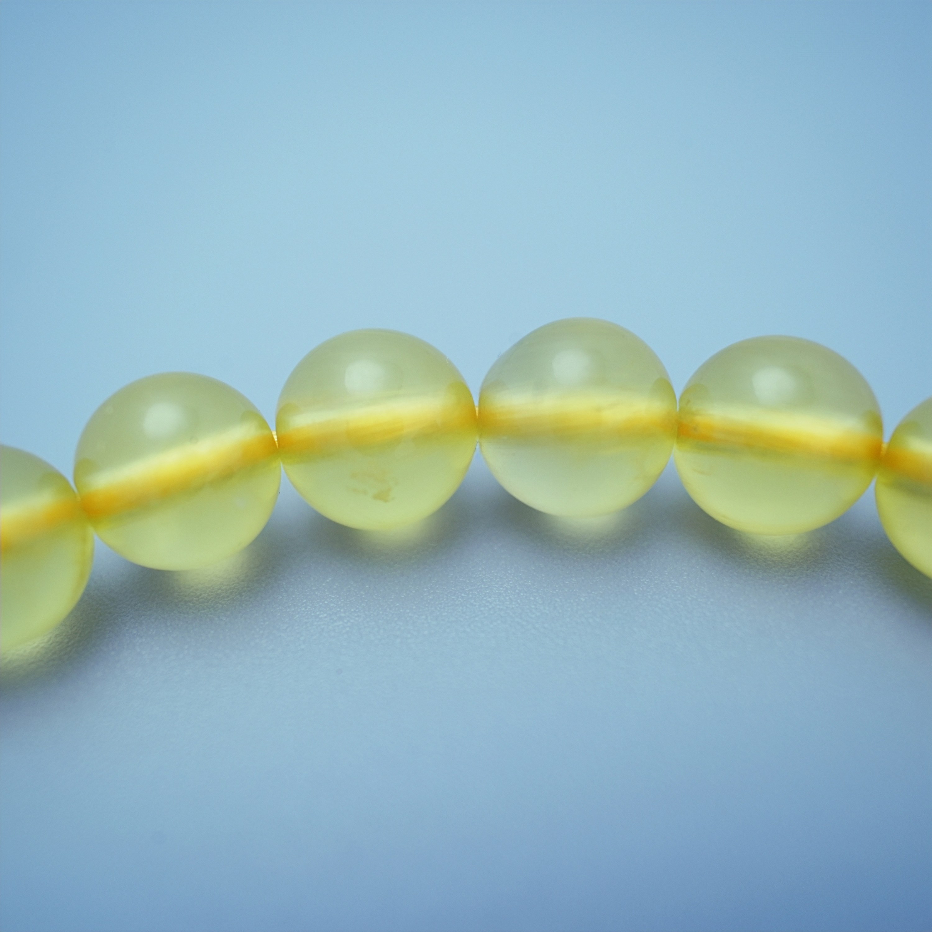Natural Golden Grape Gemstone Beaded Ball