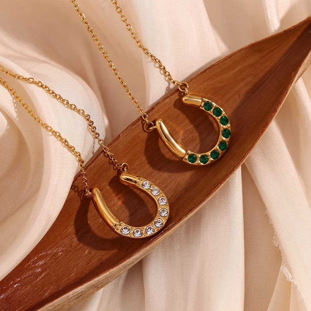 Hisera Trendy Hot Selling Stainless Steel Crystal Jewelry