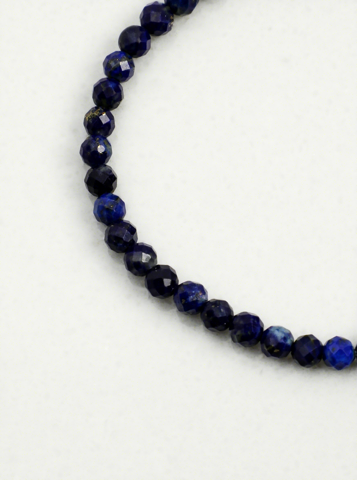 Hisera Lapis Lazuli Beaded Bracelet - Freshwater Pearl Tungs