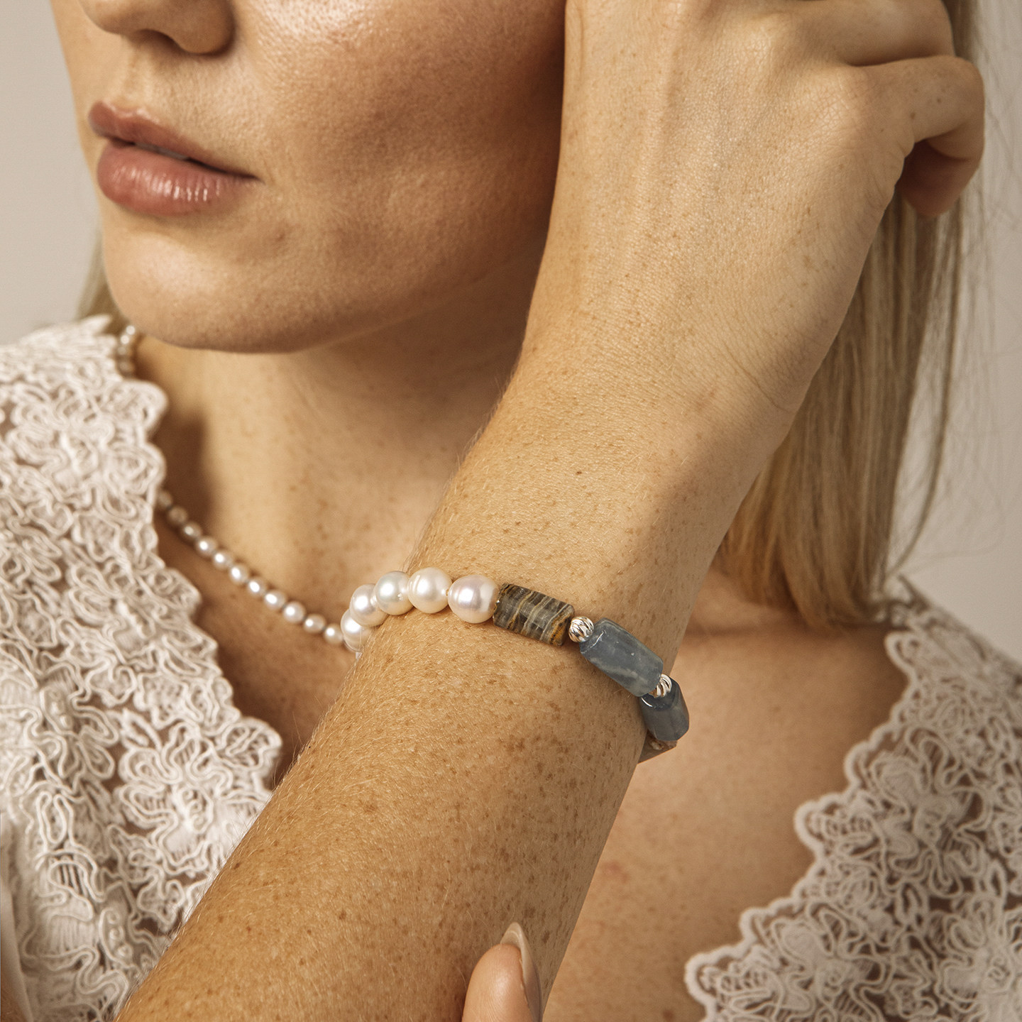 Fashion Irregular Natural Crystal Freshwater Pearl Crystal Jewelry