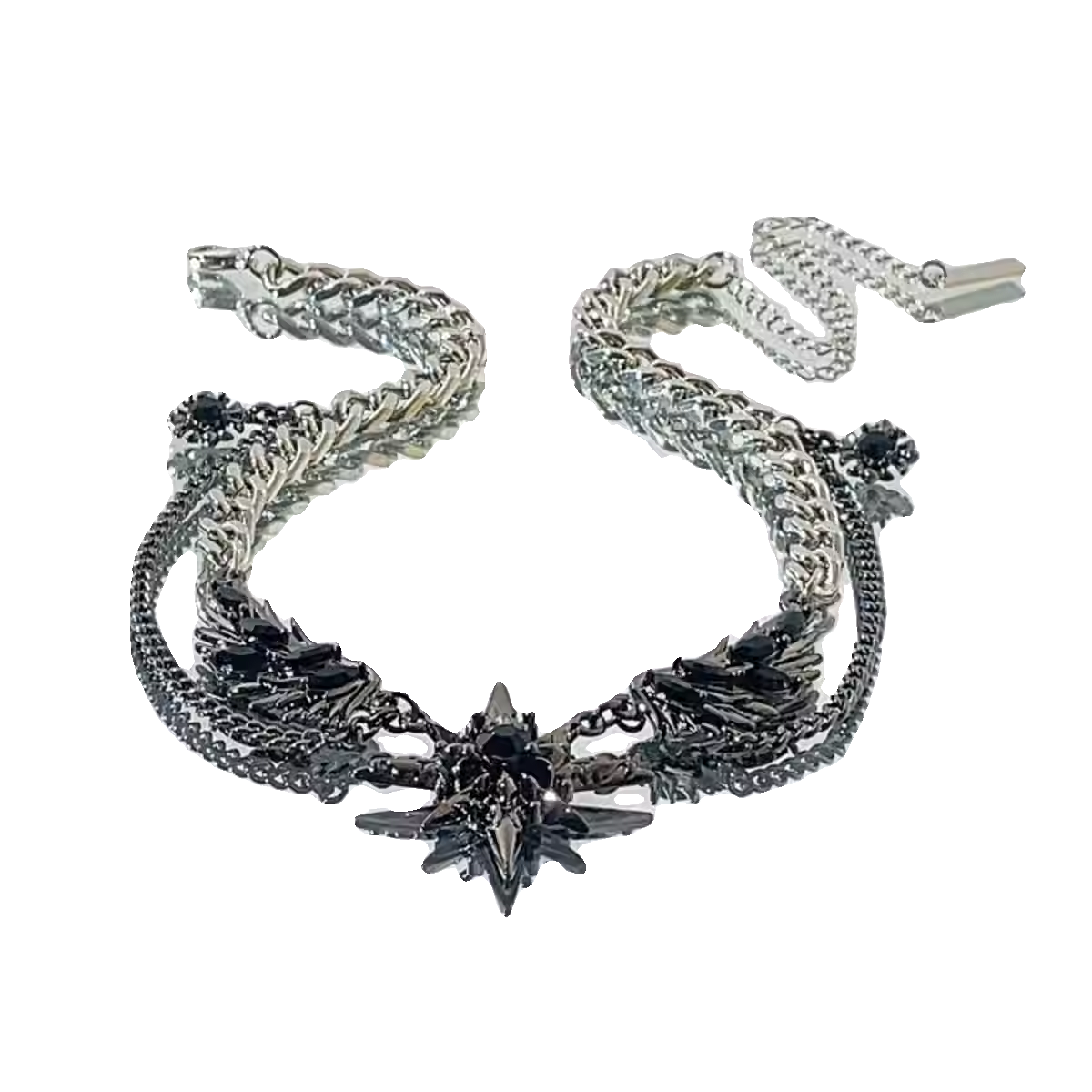 Hisera Punk Hip Hop Alloy Necklace