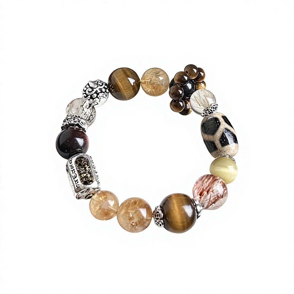 Hisera Tiger Eye Stone Wealth Attraction Crystal Jewelry