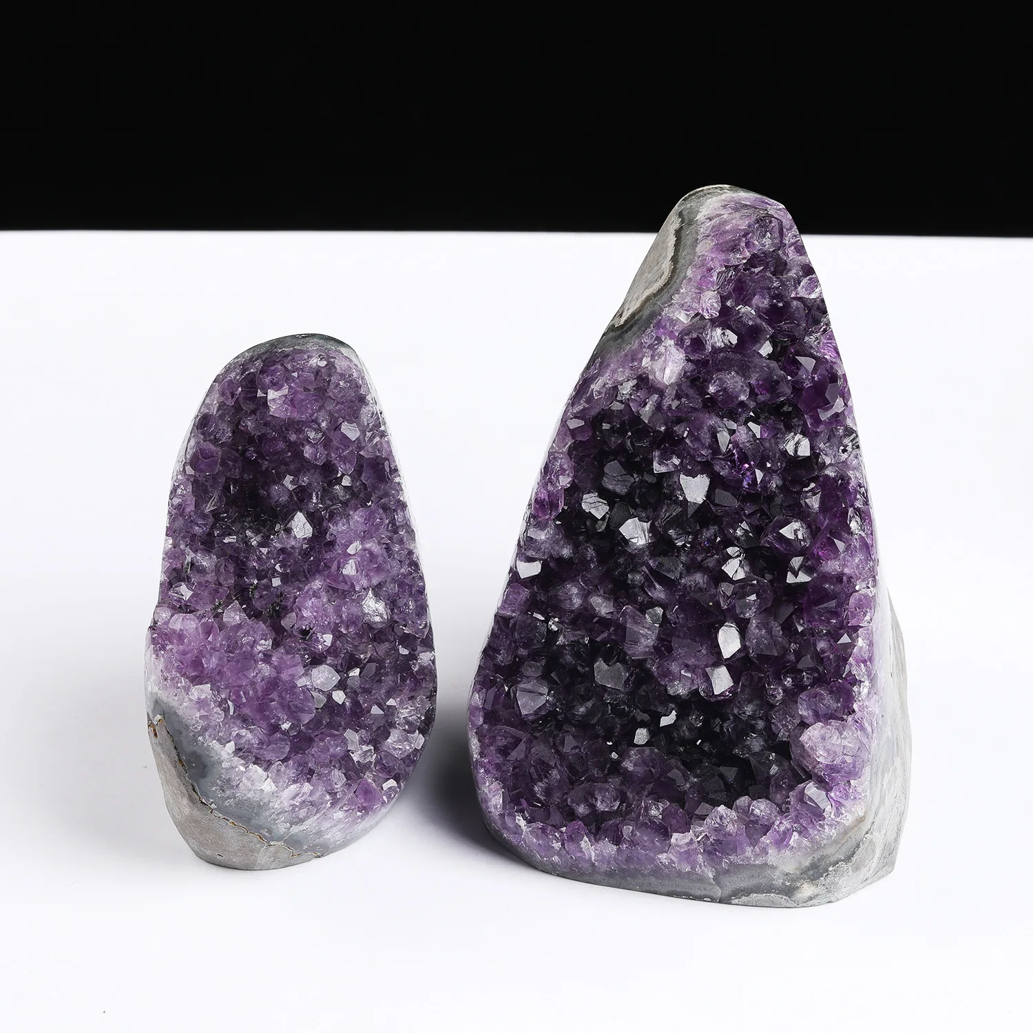 Natural Amethyst Cluster Geode Cave Raw Stone - Mineral Specimen Gemstone