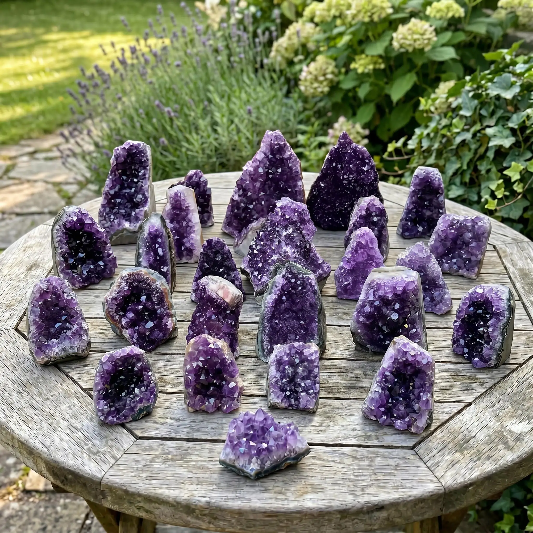 Natural Quality Amethyst Geode Cluster - Unique Mineral Crystal Crafts
