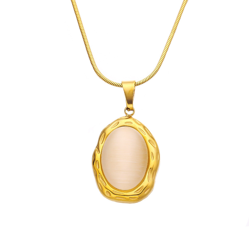 Hisera High End Trendy Oval Cat Crystal Jewelry