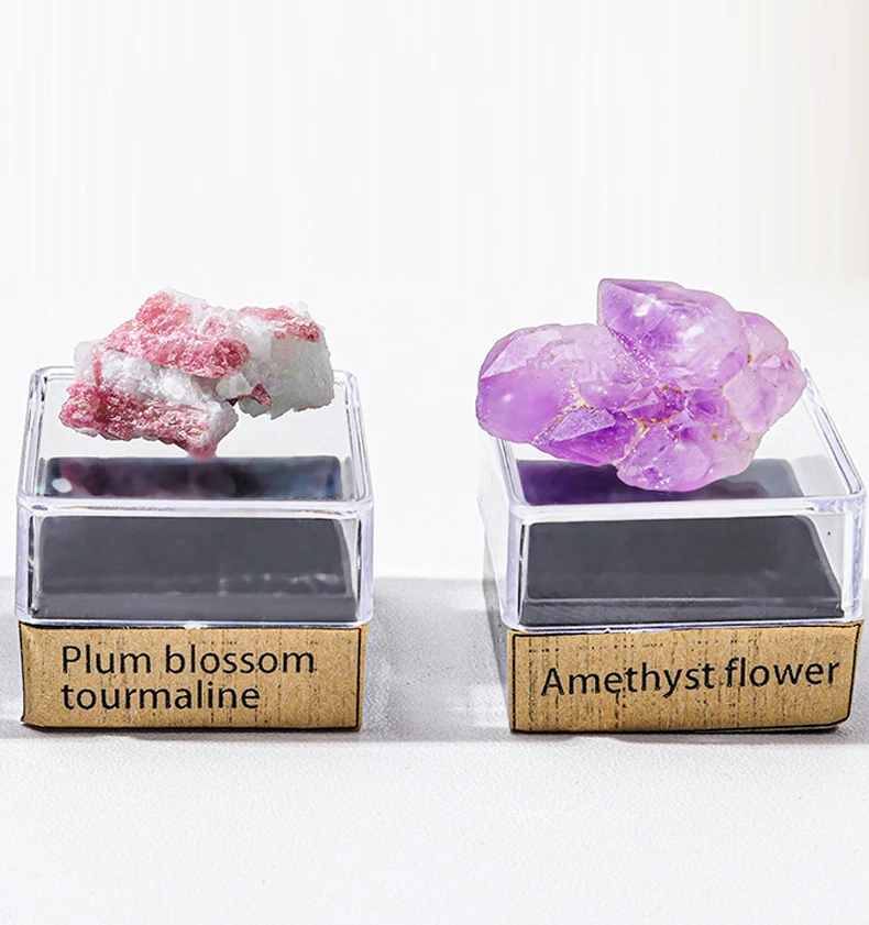 New Arrival Natural Mineral Specimen Set - Healing Stone Crystals Amethyst Collection
