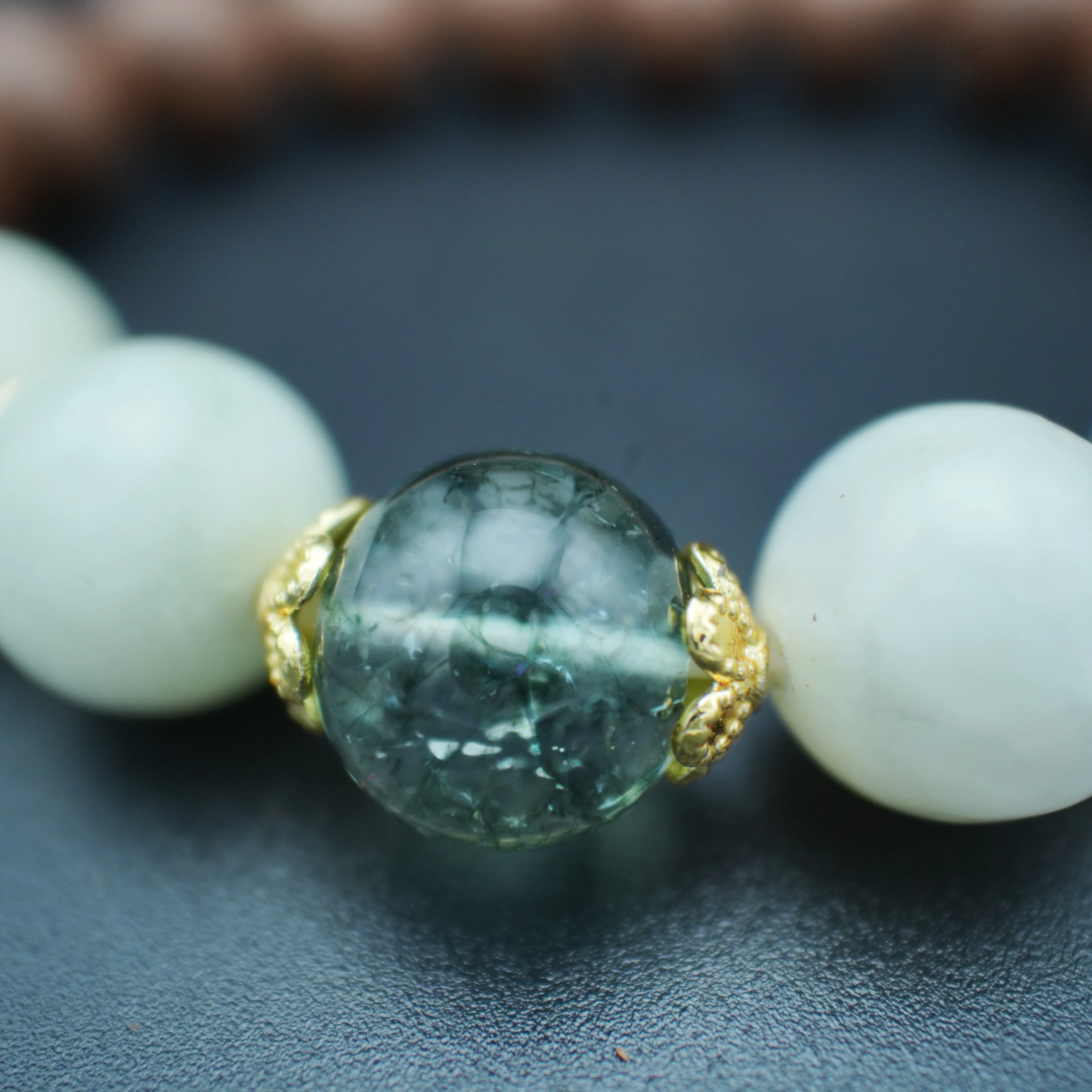 Natural Green Wood Vintage Gift Scented Crystal Jewelry
