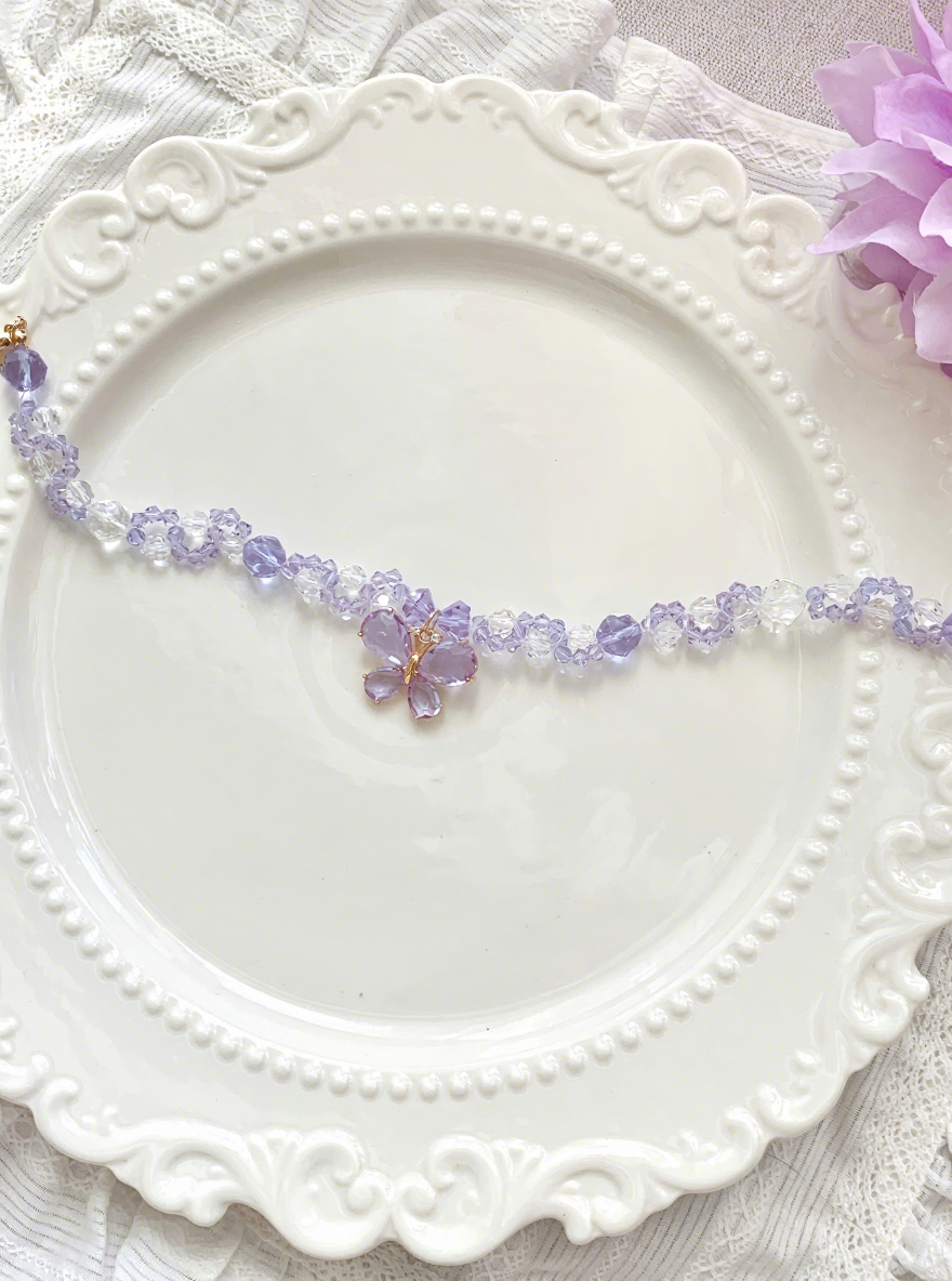 Hisera Soyapet Amethyst Crushed Ice Flower Crystal Jewelry