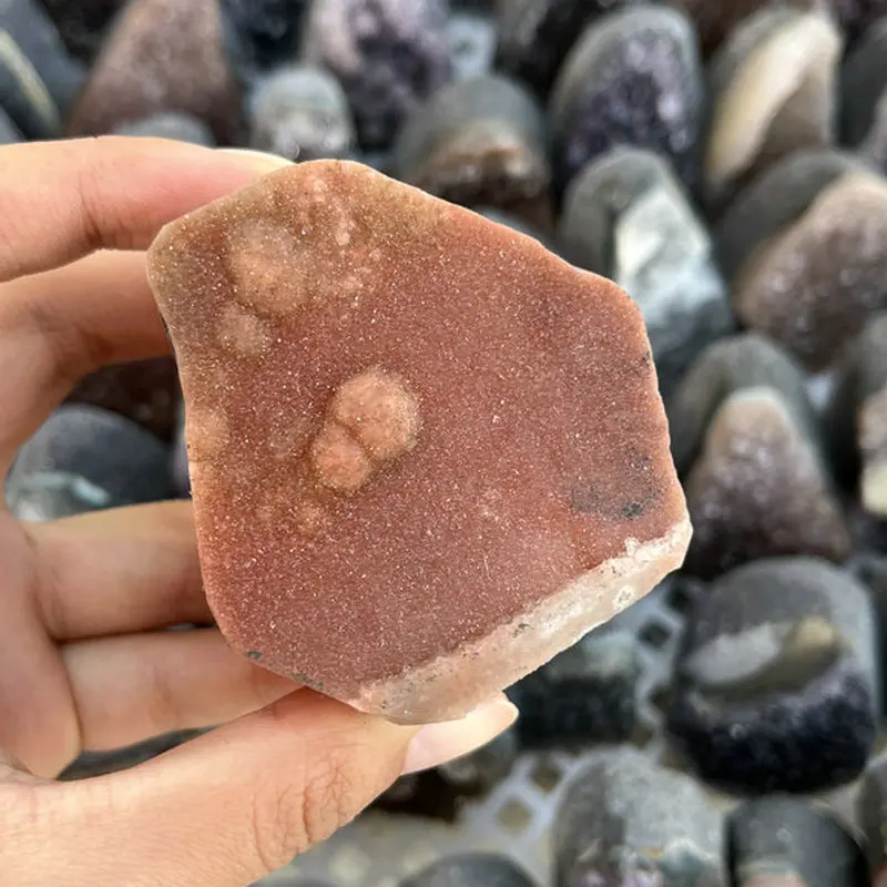 Small Colorful Amethyst Cluster Geode Paperweight - Desk Mineral Specimen