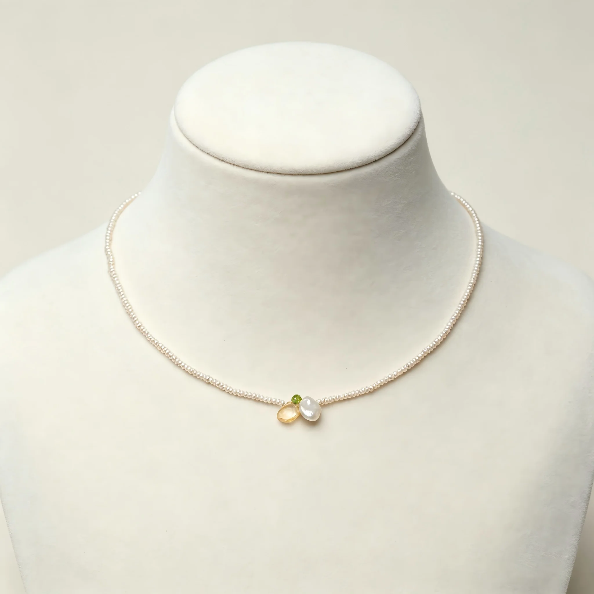 Elegant Handmade Tiny Seed Pearl Beaded