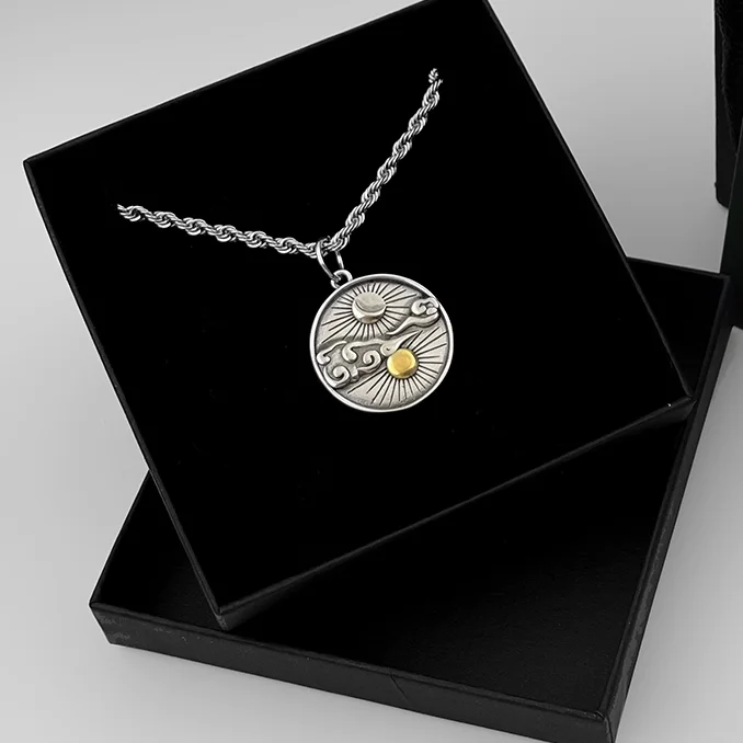 Hisera Niche Designer Trendy Hiphop Titanium Crystal Jewelry