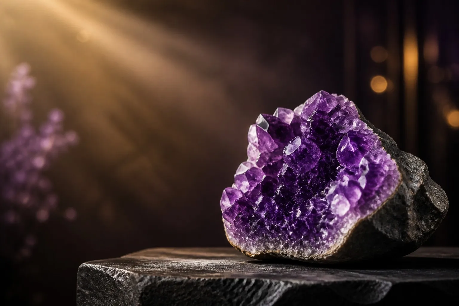 Luxury amethyst geode hero banner - LixCrystal