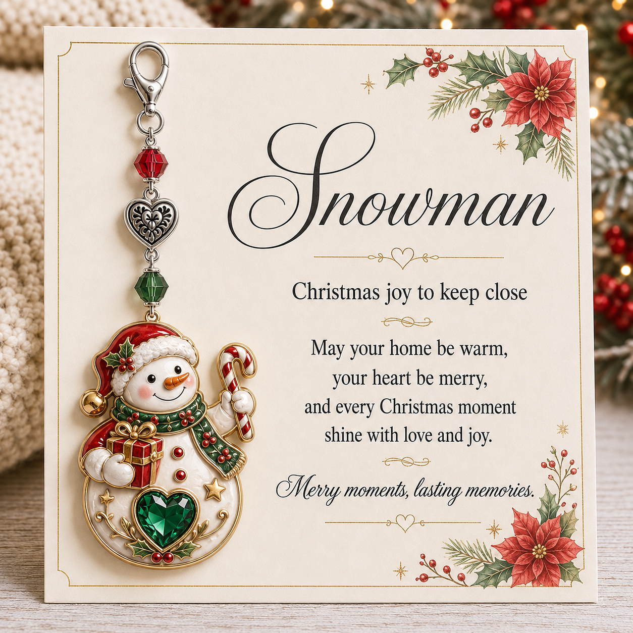 🎄Christmas Keepsake Keychain Card
