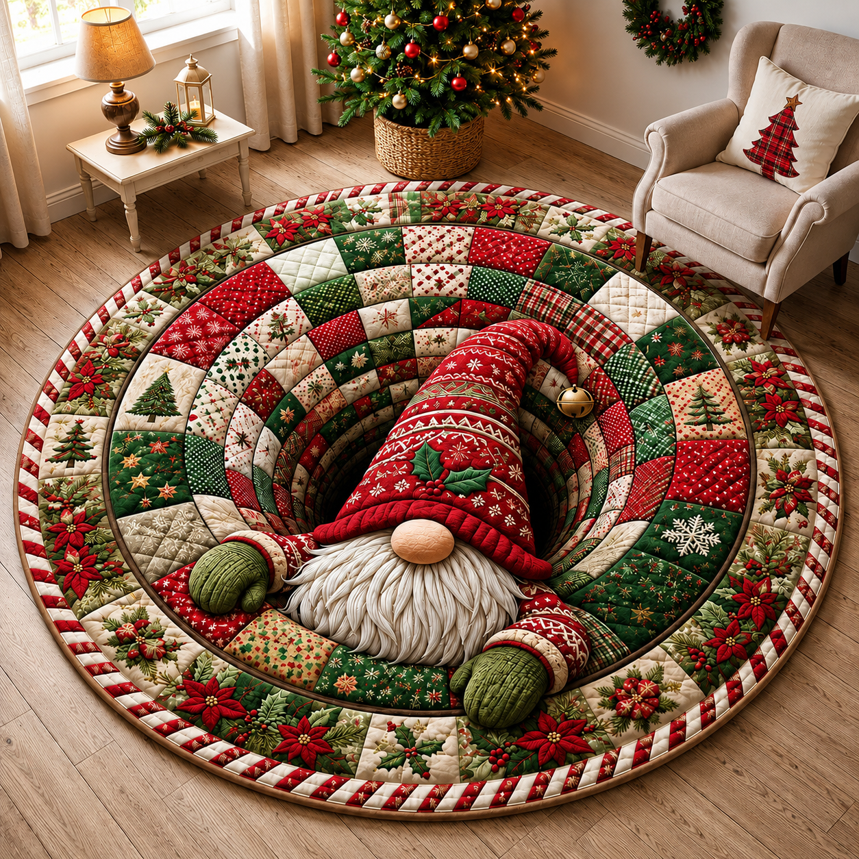 Last day 70%OFF🎄 Christmas 3D Optical Illusion Rug