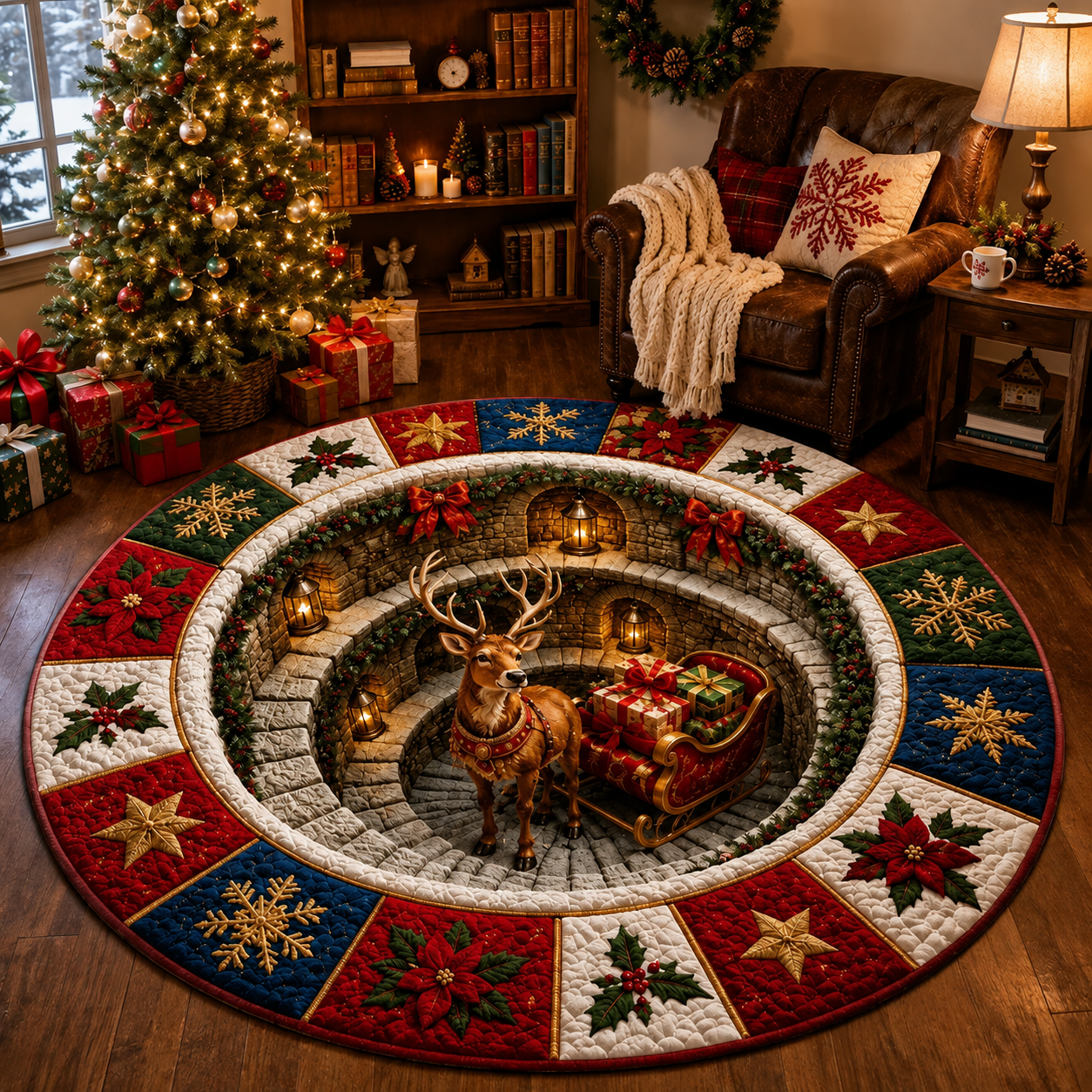 Last day 70%OFF🎄 Christmas 3D Optical Illusion Rug