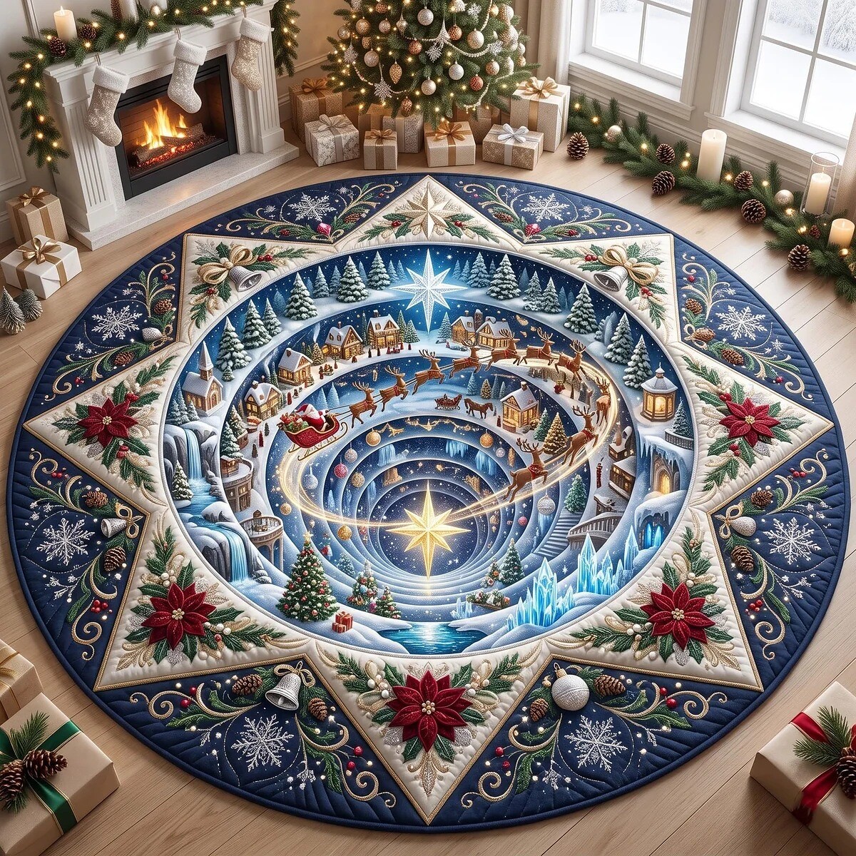 Last day 70%OFF🎄 Christmas 3D Optical Illusion Rug