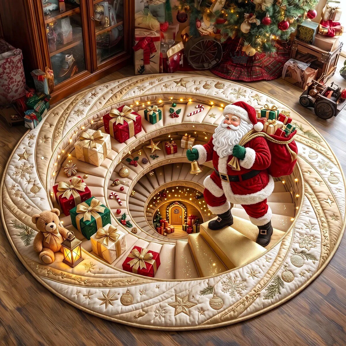 Last day 70%OFF🎄 Christmas 3D Optical Illusion Rug