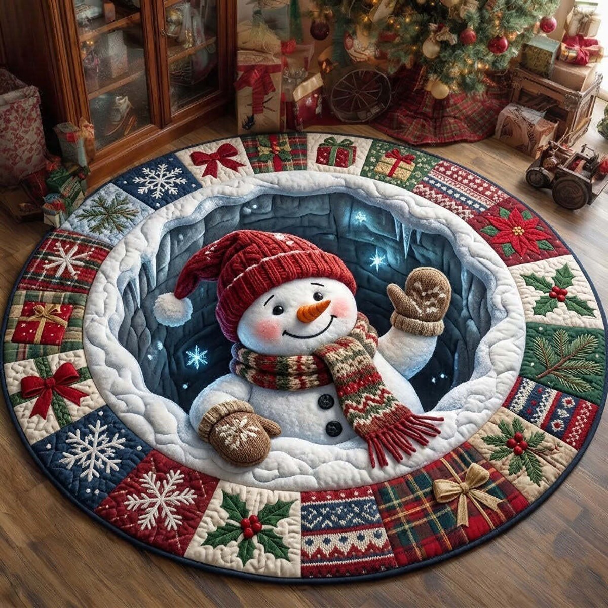 Last day 70%OFF🎄 Christmas 3D Optical Illusion Rug