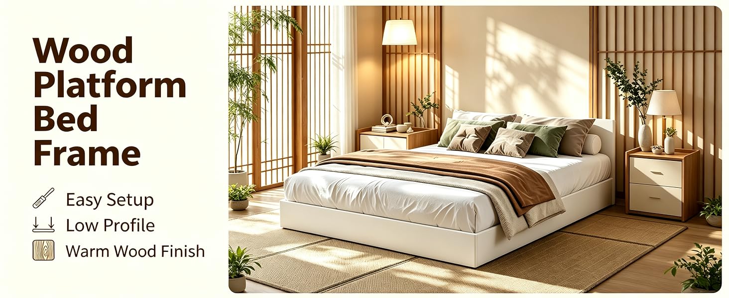 Wood Platform Bed Frame