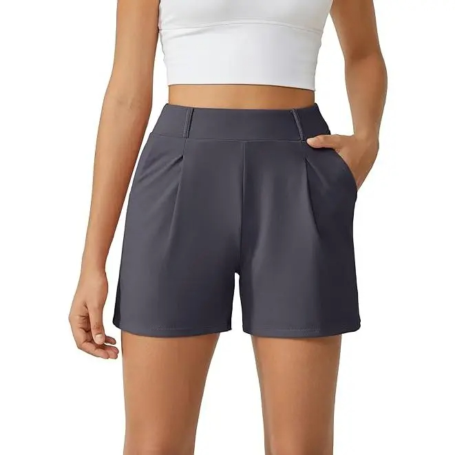 🔥Summer Clearance Sale🔥Women's High-Waisted Casual Shorts – Business Casual Yoga Dress Pants with Pockets