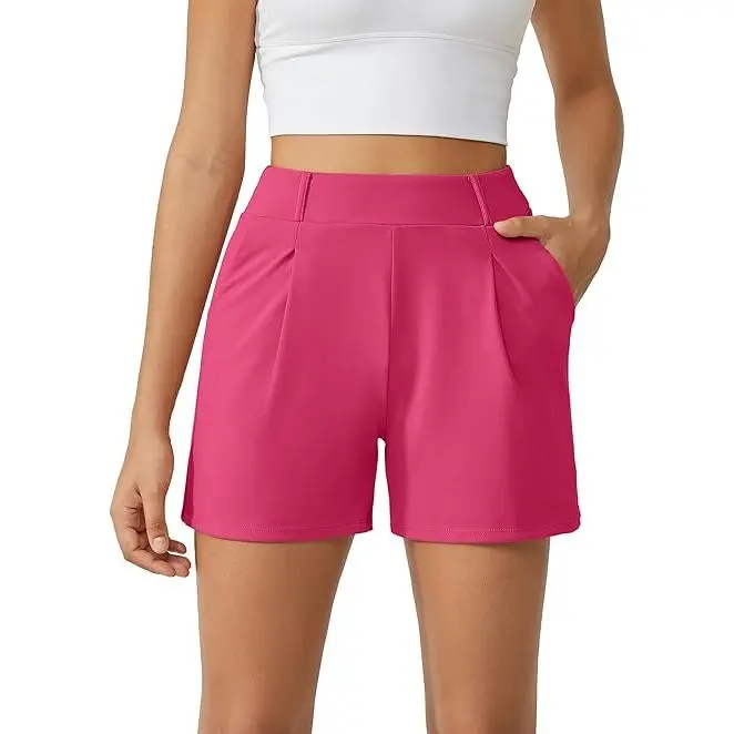 🔥Summer Clearance Sale🔥Women's High-Waisted Casual Shorts – Business Casual Yoga Dress Pants with Pockets