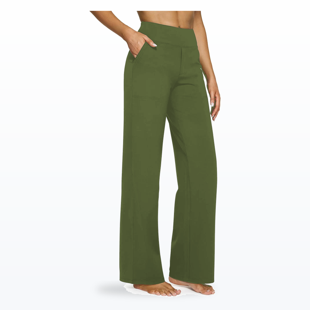 Women's High Waisted Wide Leg Pants with Pockets