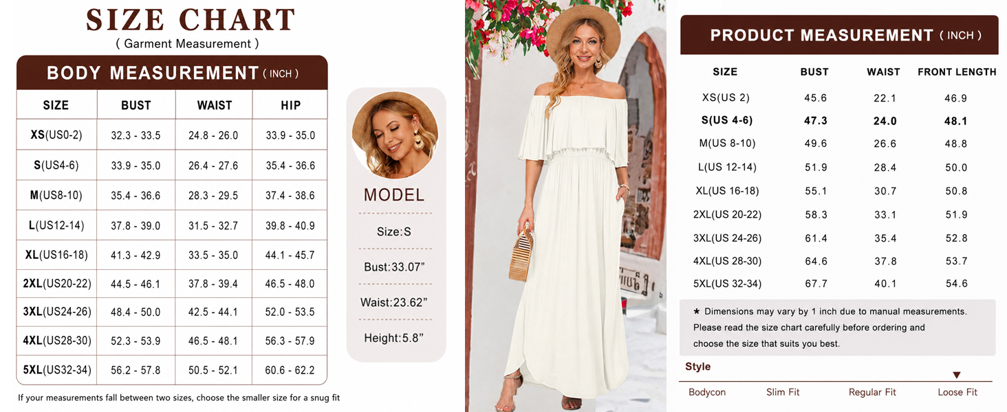 Women's Off The Shoulder Dress with Pockets